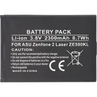 AccuCell Akku passend für Asus Zenfone 2 Laser ZE500KL, Li-Ion, 3,8V, 2300mAh, 8,7Wh