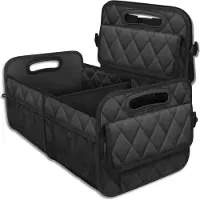 Edibazzar | Faltbarer Kofferraum-Organizer mit gesteppten Taschen