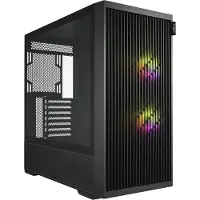 FSP M330-BA Gehäuse Midi Tower mITX, mATX, ATX Schwarz ARGB, Midi Tower, PC, Schwarz, ATX, micro ATX, Mini-ITX, Heimbüro, Multi