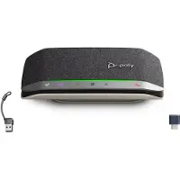 Poly Sync 20+M USB-C/A-Adapter für Freisprecheinrichtung, PC, Schwarz, 0,715 m, Berührung, 86 dB, Windows 10, Windows 11