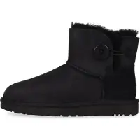 Ugg Mini Bailey Buttons II Black Schwarz - Große 39