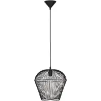 Nova Luce BREDO Pendelleuchte E27 Schwarz 185x31,5cm dimmbar 9586512