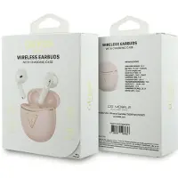 GUESS Drahtlose Ohrhörer TWS GUTWSA15HETP (kleiner runder Schriftzug) rosa