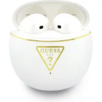 GUESS Drahtlose Ohrhörer TWS GUTWSA15HETH (kleiner runder Schriftzug) weiß