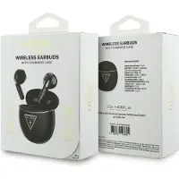 GUESS Drahtlose Ohrhörer TWS GUTWSA15HETK (kleiner runder Schriftzug) schwarz