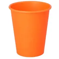 Papstar Starpak Trinkbecher, Pappe "To Go" 0,2 l Ø 8 cm, 9,2 cm orange, 20 x 50 Stück 1000 Stück