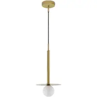 Nova Luce PIELO Pendelleuchte G9 Gold 150x22cm dimmbar 9043311