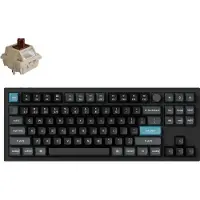 Keychron Q3 Ultra 8K Kabellose Mechanische Tastatur QWERTY US Fully Assembled Knob / Black / Silk POM Switch - Brown