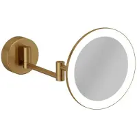 Kludi VELA R LED-Kosmetikspiegel 58995N1W Vergrößerung 3-fach, Wandmontage, brushed bronze
