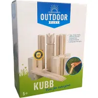 OUTDOOR PLAY Outdoor-Spiel - Kubbspel - inkl. Tragetasche - Outdoor-Spiele - FSC