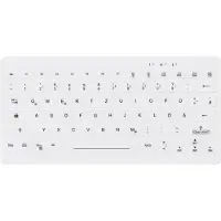 Contour Design Design Active Key QuickClean Medizinische Tastatur Abnehmbare Abdeckung Mini Kabellos Weiß DE C4112, Mini, Kabellos, RF Wireless, Scherenschalter, QWERTZ, Weiß
