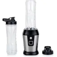 Wilfa Blend 2GO, Tischplatten-Mixer, 0,6 l, 500 W, Schwarz, Transparent, Silber