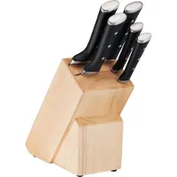 Tefal Messerblock "Ice Force" 6 Stk. Eishärtung, dauerhafte Leistungsstärke, formschön, Edelstahl/Holz