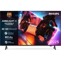 Philips Ambilight 55MLED910/12, 139,7 cm (55"), 3840 x 2160 Pixel, QD-Mini LED, Smart-TV, WLAN, Schwarz
