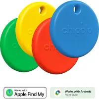 Chipolo POP 4er-Pack Rot, Blau, Gelb, Grün
