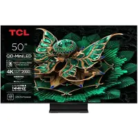 TCL 50C7K, 127 cm (50"), 3840 x 2160 Pixel, QD-Mini LED, Smart-TV, WLAN, Metallisch