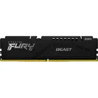Kingston Technology FURY Beast 16GB 5600MT/s DDR5 CL40 DIMMFURY Black, 16 GB, 1 x 16 GB, DDR5, 288-pin DIMM, Schwarz