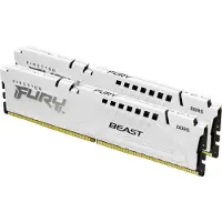 Kingston Technology FURY Beast 64 GB 6000 MT/s DDR5 CL30 DIMM (Kit of 2) White EXPO, 64 GB, 2 x 32 GB, DDR5, 288-pin DIMM, Weiß