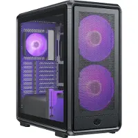 Cooler Master MasterFrame 600 Mesh, Midi Tower, PC, Schwarz, ATX, EATX, ITX, micro ATX, Mini-DTX, Mini-ITX, SSI CEB, Aluminium, SGCC, Gehärtetes Glas, Gaming
