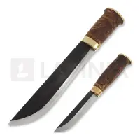 Kauhavan Puukkopaja Double Leuku 210 Messer, stained