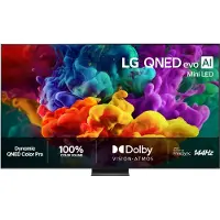 LG QNED-Fernseher "100QNED87B6", Energieeffizienz: E, schwarz, 100 ′′, Fernseher, QNED-Fernseher