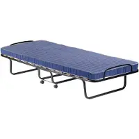 Talamo Italia Klappbett Piera blau, Matratze inklusive, abziehbar