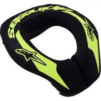 Alpinestars Sequence Jugend-Nackenprotektor Yellow Fluo Black, Größe: L/XL