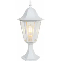 Harms Wegeleuchte NORDERNEY, Glas, Aluminium, weiß, klar, H 49 cm