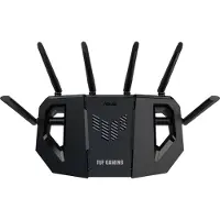 Asus TUF Gaming BE6500 (TUF-BE6500), Wi-Fi 7 (802.11be), Dual-Band (2,4 GHz/5 GHz), Ethernet/LAN, Schwarz, Tabletop-Router