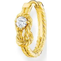 Thomas Sabo Einzel Creole Seil mit Knoten Gold