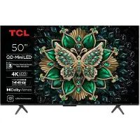 TCL C6K 50C6K, 127 cm (50"), 3840 x 2160 Pixel, QD-Mini LED, Smart-TV, WLAN, Metallisch