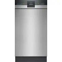 Siemens SR43ES25ME, Unterbau, Single (45 cm breit), Gebürsteter Stahl, Schwarz, Tasten, 1,75 m