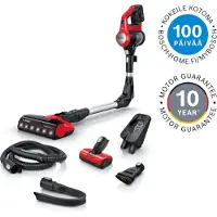 Bosch BBS711ANM Stabstaubsauger/Elektrischer Besen Beutellos 0,3 l Schwarz Rot Edelstahl