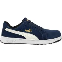 Puma Sicherheitsschuh Iconic Suede Navy Low nach EN ISO 20345:2011 S1P ESD FO HRO SR blau Größe 40