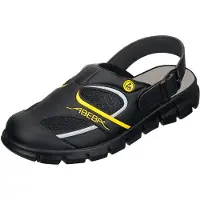 ABEBA Clog schwarz/gelb - 38