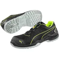 Puma Sicherheitsschuh Fuse TC green Disc low S1P nach EN ISO 20345:2022 S1P ESD SRC schwarz Größe 47