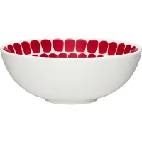 Arabia Tuokio Deep Plate, red, 18 cm