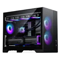 Phanteks XT M3 RGB, Micro Tower, PC, Schwarz, micro ATX, Mini-ITX, Acrylnitril-Butadien-Styrol (ABS), Stahl, Gehärtetes Glas, Gaming