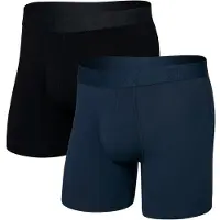 Saxx - Droptemp Cooling Cotton Trunk Fly 2-Pack - Alltagsunterwäsche Gr XXL blau/schwarz