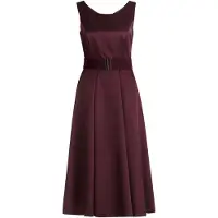 Vera Mont Cocktailkleid mit Gürtel in Strong Aubergine | Gr.: 46