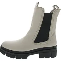 Tamaris Damen Chelsea Boot grau Glattleder - Größe: 39