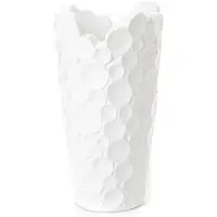 LOU DE CASTELLANE Vase Vésuvio 59 cm weiß - Resin 32x32 cm