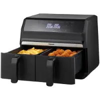 Tomado TAF8001B Doppel-Heißluftfritteuse 8 Liter - 2 Körbe - Dual-Dish-Funktion