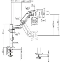 24hShop N--MA-DA1P-01 Adjustable desk