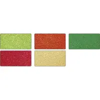 Folia Paper Fotokarton Glitterkarton Oriental 50 x 70 cm, 5 Farben sortiert, 300g/m2, 5 Blatt