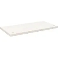 vidaXL Schreibtischplatte Weiß 80x40x2,5 cm Massivholz Kiefer