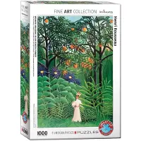 Eurographics Puzzle Frau spaziert in einem exotischen Wald 1000 Teile