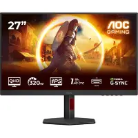 AOC G4 Q27G4SRU, 68,6 cm (27"), 2560 x 1440 Pixel, Quad HD, LED, 1 ms, Schwarz, Rot