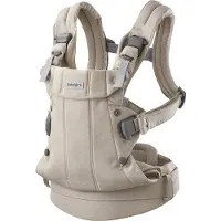 BabyBjörn Babytrage - Harmony - Gewebt Melange - Hellbeige - - One Size - Babytragen