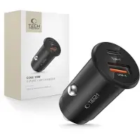 Tech-Protect Cc02 2-Port Autoladegerät Pd35W/Qc3.0 Schwarz